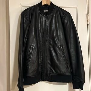Superdry Leather Flight Bomber Jacket